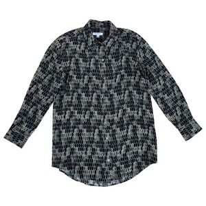 EQUIPMENT 100% Olive Patterned Shirt Size S